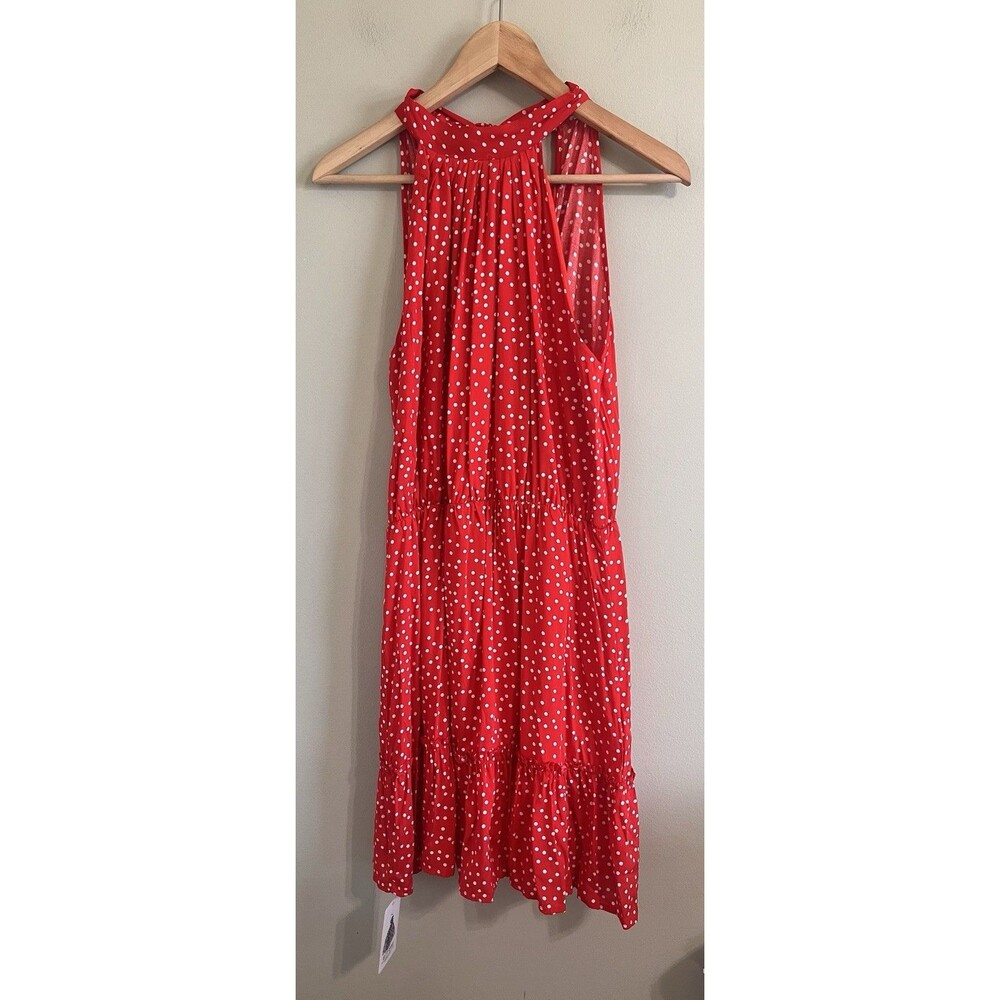 NWT BTFBM Red Halter Polka Dot babydoll Dress - Size  Medium - Picture 2 of 9